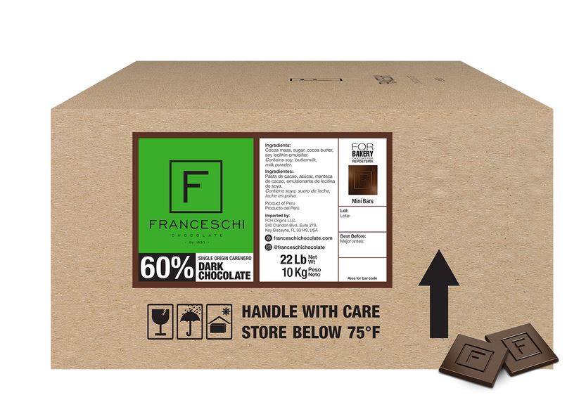 Franceschi Dark Chocolate Single Origin Carnero 60% Mini Bars