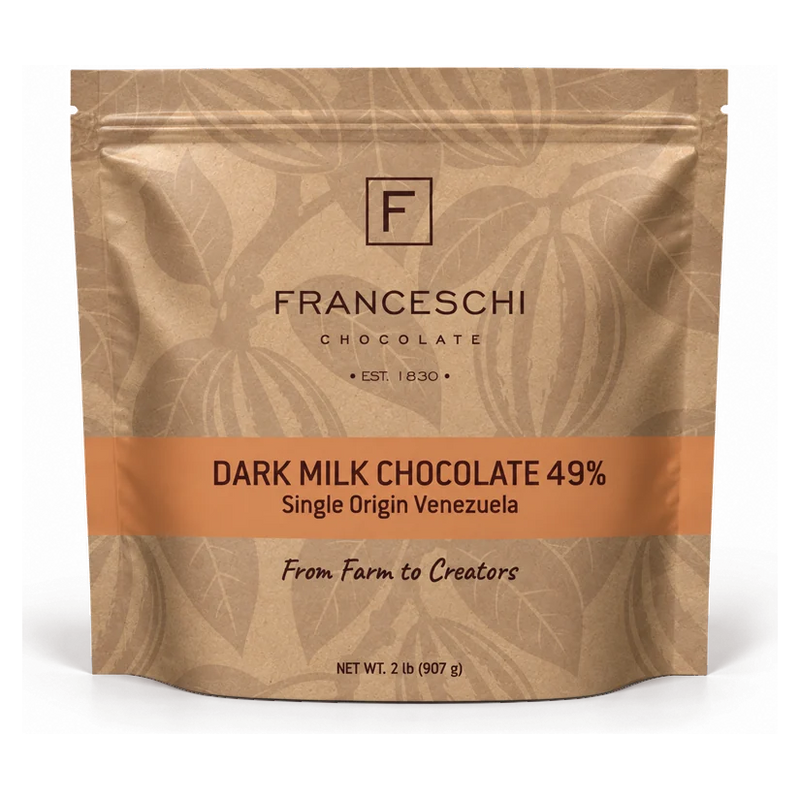 Franceschi Dark Milk Chocolate 49%, 2 lb bag