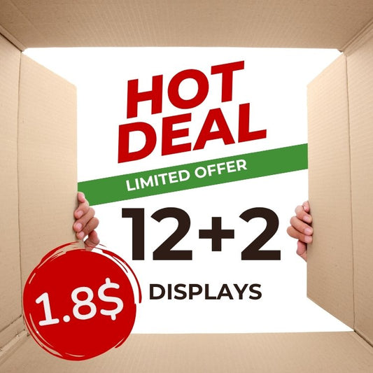 Bulk Hero Pack – 144 Bars + 2 Free Displays (Final Run)