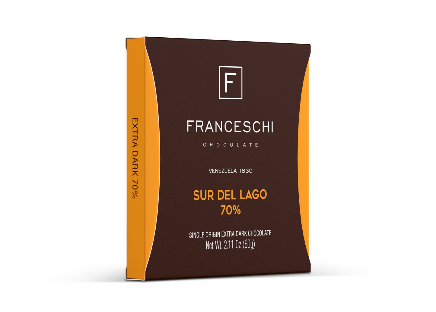 Sur del Lago 70% - Display (12 bars) - Franceschi Chocolate Store